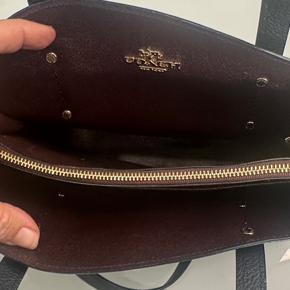 Coach Black Leather Satchel - Picture 7 of 9